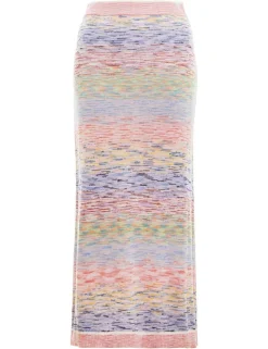 Raie Marl Midi Skirt