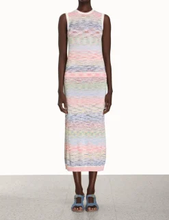 Raie Marl Midi Skirt
