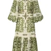 Raie Tiered Billow Midi Dress
