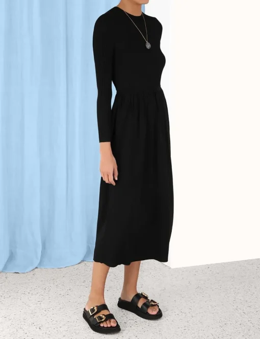 Rib Midi Dress