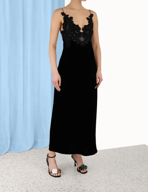 Sensory Velvet Slip Dress