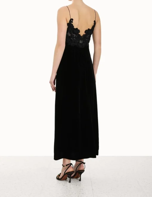 Sensory Velvet Slip Dress
