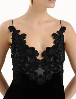 Sensory Velvet Slip Dress