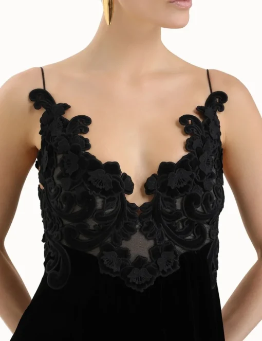 Sensory Velvet Slip Dress