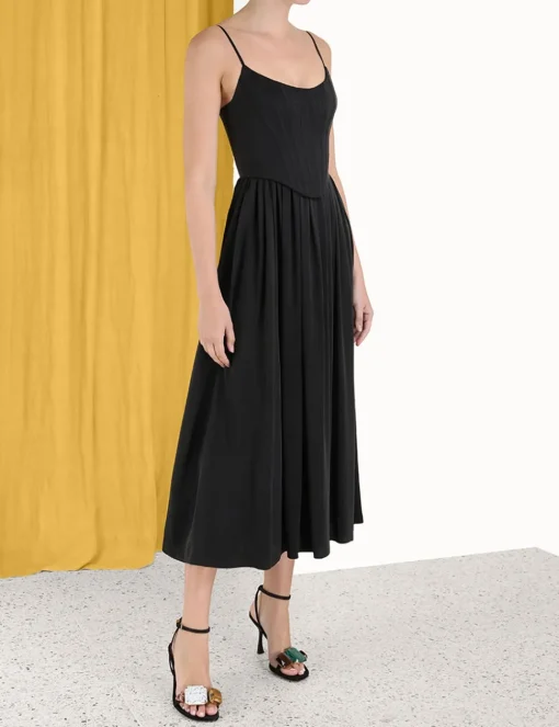 Silk Corset Dress