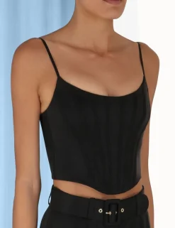 Silk Corset Top