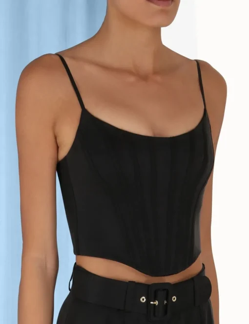 Silk Corset Top