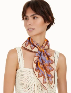 Silk Cotton Square Scarf