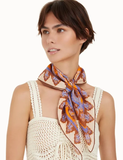 Silk Cotton Square Scarf