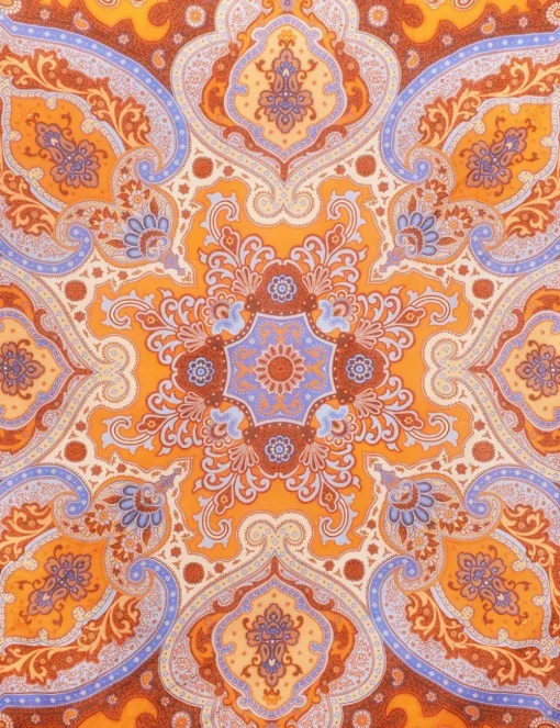 Silk Cotton Square Scarf