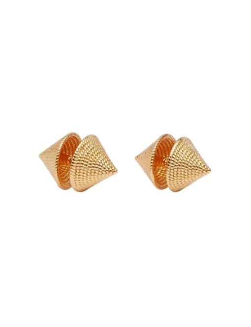 Spiral Rope Cone Earrings