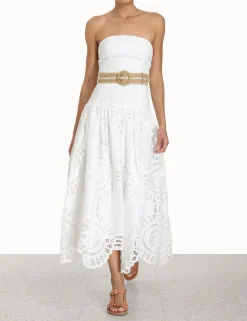 Vacay Strapless Midi Dress